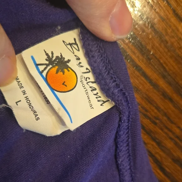 Bay Island Purple Graphic Tee - Picture 4 of 4